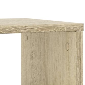 Bijzettafel met wieltjes 50x30x55 cm hout sonoma eikenkleurig 8