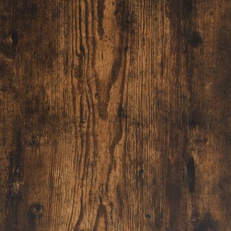 Bijzettafel met wieltjes 50x30x55 cm hout gerookt eikenkleurig 9