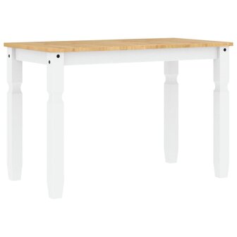 Eettafel Corona 112x60x75 cm massief grenenhout wit 2