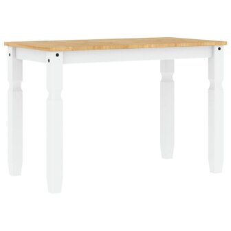 Eettafel Corona 112x60x75 cm massief grenenhout wit 6
