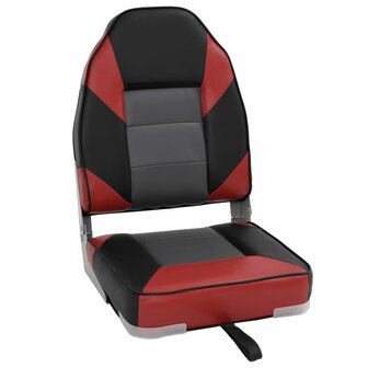 Bootstoelen 2 st inklapbaar met hoge rugleuning 39x43x58 cm 3