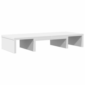 Monitorstandaard verstelbaar 60x24x10,5 cm bewerkt hout wit 6
