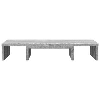 Monitorstandaard verstelbaar 60x24x10,5 cm hout grijs sonoma 4