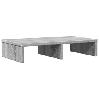 Monitorstandaard 50x27x10 cm bewerkt hout grijs sonoma eiken 2