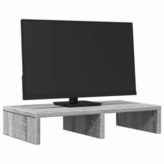 Monitorstandaard 50x27x10 cm bewerkt hout grijs sonoma eiken 3