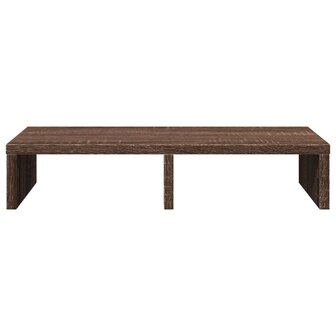 Monitorstandaard 50x27x10 cm bewerkt hout bruin eikenkleurig 4