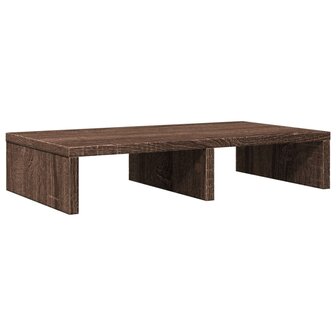 Monitorstandaard 50x27x10 cm bewerkt hout bruin eikenkleurig 6