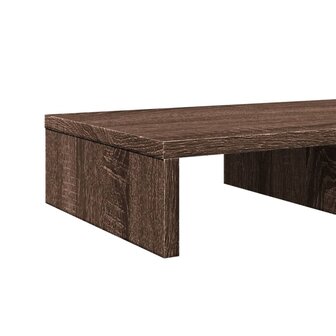 Monitorstandaard 50x27x10 cm bewerkt hout bruin eikenkleurig 7