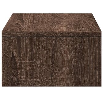 Monitorstandaard met lades 50x27x15 cm hout bruin eikenkleurig 6