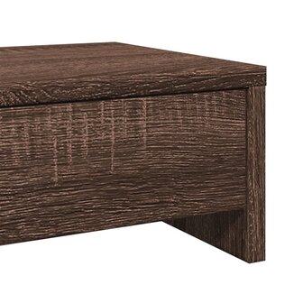 Monitorstandaard met lades 50x27x15 cm hout bruin eikenkleurig 8