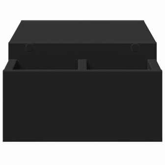 Monitorstandaard met opbergruimte 70x27x15 cm hout zwart 5
