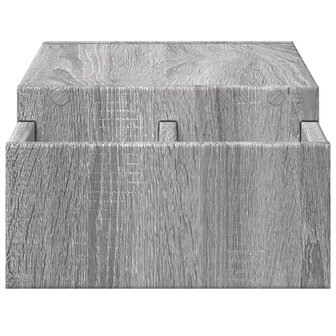 Monitorstandaard met opbergruimte 70x27x15 cm hout grijs sonoma 5