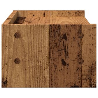Monitorstandaard 42x24x16 cm bewerkt hout oud houtkleurig 5