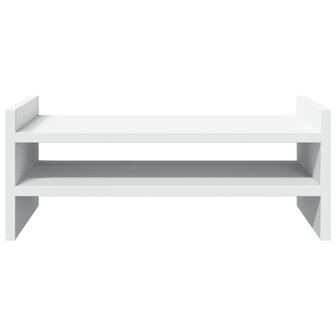 Monitorstandaard 50x27x20 cm bewerkt hout wit 4