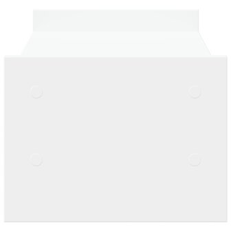 Monitorstandaard 50x27x20 cm bewerkt hout wit 5