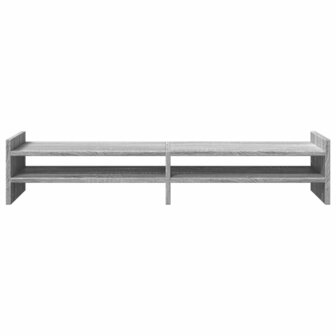 Monitorstandaard 100x27x20 cm bewerkt hout grijs sonoma eiken 4