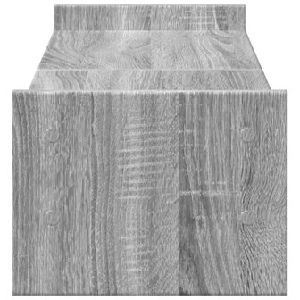 Monitorstandaard 100x27x20 cm bewerkt hout grijs sonoma eiken 5