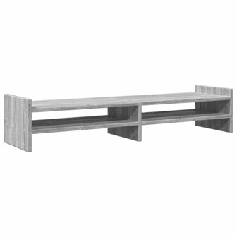 Monitorstandaard 100x27x20 cm bewerkt hout grijs sonoma eiken 6