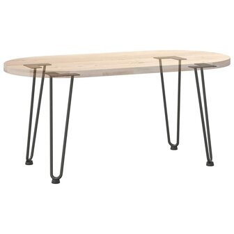 Haarspeld tafelpoten 4 st 42 cm massief staal zwart 8