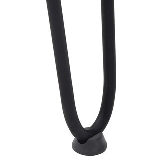 Haarspeld tafelpoten 4 st 42 cm massief staal zwart 9