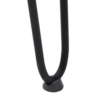 Haarspeld tafelpoten 4 st 72 cm massief staal zwart 9