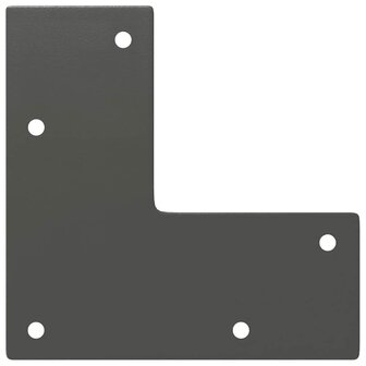 Haarspeld tafelpoten 4 st 30 cm massief staal antracietkleurig 7