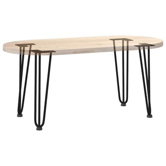 Haarspeld tafelpoten 4 st 42 cm massief staal zwart 8