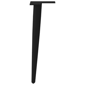 Salontafelpoten conische vorm 4 st 42-43 cm staal zwart 6