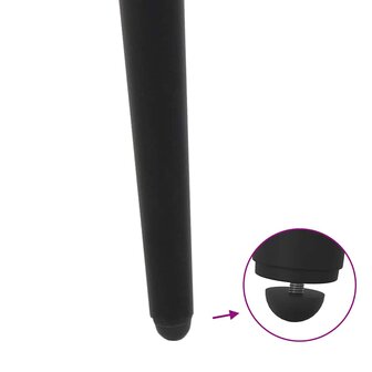 Salontafelpoten conische vorm 4 st 42-43 cm staal zwart 9