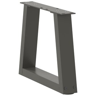 Eettafelpoten 2 st V-vormig 40x(30-31,3) cm staal antraciet 4