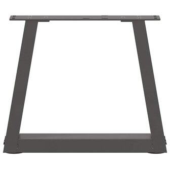 Eettafelpoten 2 st V-vormig 40x(30-31,3) cm staal antraciet 5