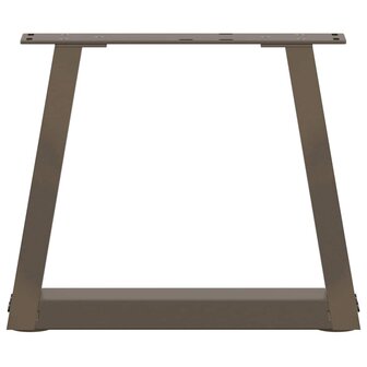 Eettafelpoten 2 st V-vormig 40x(30-31,3) cm staal naturel 5