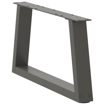 Eettafelpoten 2 st V-vormig 50x(30-31,3) cm staal antraciet 4