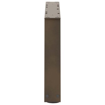Eettafelpoten 2 st V-vormig 50x(30-31,3) cm staal naturel 6