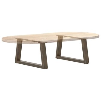 Eettafelpoten 2 st V-vormig 50x(30-31,3) cm staal naturel 8