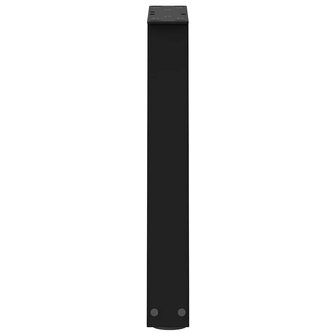 Eettafelpoten 2 st V-vormig 28x(42-43,3) cm staal zwart 6