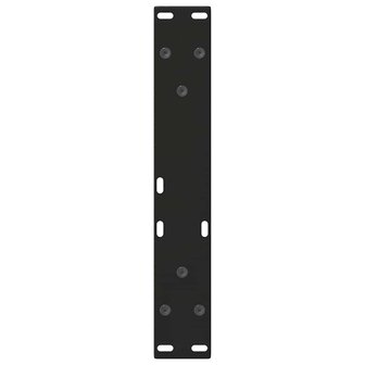Eettafelpoten 2 st V-vormig 28x(42-43,3) cm staal zwart 7