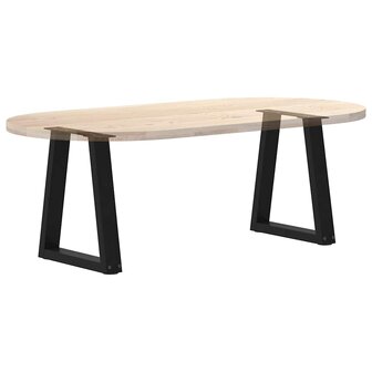 Eettafelpoten 2 st V-vormig 28x(42-43,3) cm staal zwart 8