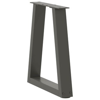 Eettafelpoten 2 st V-vormig 28x(42-43,3) cm staal antraciet 4