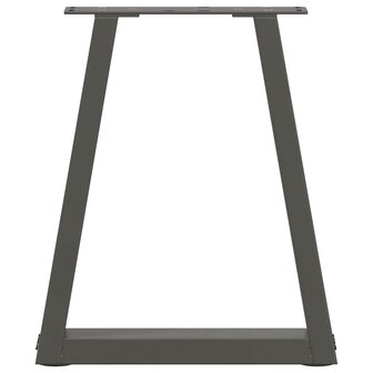 Eettafelpoten 2 st V-vormig 28x(42-43,3) cm staal antraciet 5