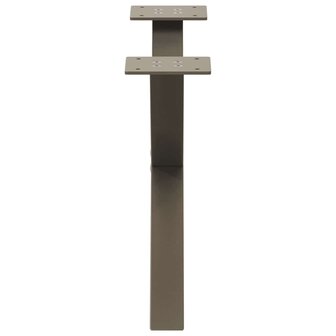 Salontafelpoten 2 st X-vormig 50x(30-31) cm staal naturel 6