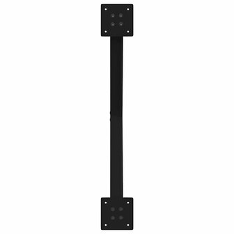 Salontafelpoten 2 st X-vormig 70x(42-43) cm staal zwart 7