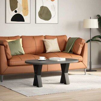 Salontafelpoten 2 st X-vormig 28x(42-43) cm staal zwart 2