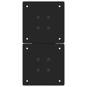 Salontafelpoten 2 st X-vormig 28x(42-43) cm staal zwart 7