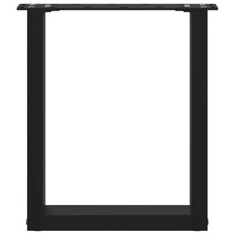 Salontafelpoten 2 st U-vormig 28x(42-43) cm staal zwart 5