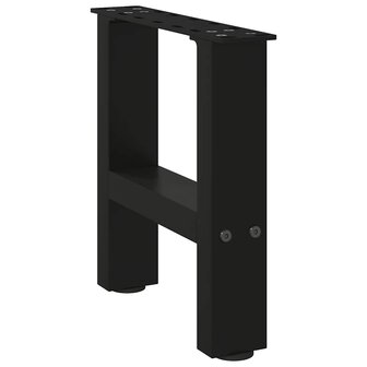 Salontafelpoten 2 st 30x(30-31) cm staal zwart 4