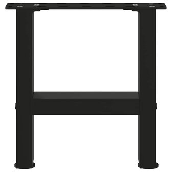 Salontafelpoten 2 st 30x(30-31) cm staal zwart 5