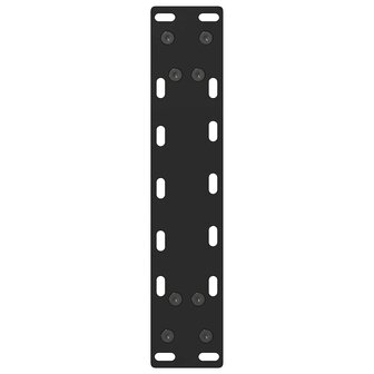 Salontafelpoten 2 st 30x(30-31) cm staal zwart 7