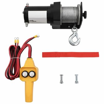 Elektrische lier 12V 907 kg met afstandsbediening 1