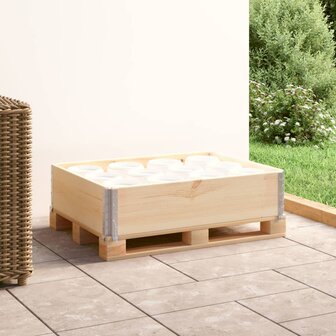 Palletopzetrand 60x80 cm massief grenenhout 1